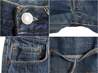 70s ★ リーバイス 501 66前期 インディゴ デニム パンツ メンズ 33 34 / USA製 ヴィンテージ 赤耳 耳付き シングル ストレート 紙パッチ