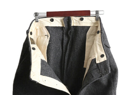30s 黒タグ ★ エルエルビーン メルトン ジョッパーズ パンツ 37 29 / 30年代 ヴィンテージ LLBEAN ヘビー ウール ハンティング ノータック