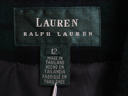 90s ローレン ラルフローレン テーラード ジャケット レディース XL / オールド ポロ ウール カシミヤ ブラックウォッチ ブレザー きれいめ