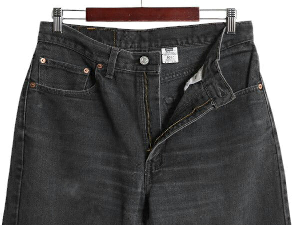 00s ★ リーバイス 505 ブラック デニム パンツ メンズ 33 34 古着 00年代 オールド Levis ジーンズ ジーパン Gパン スリム ストレート 黒