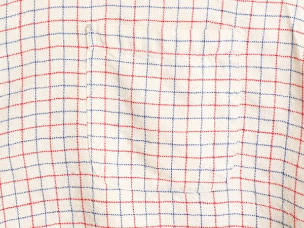 60s ★ タッタソール チェック 長袖 シャツ メンズ M 程 ヴィンテージ 長袖シャツ ポケット付き ウール 混 ヴィエラ 素材 スコットランド製