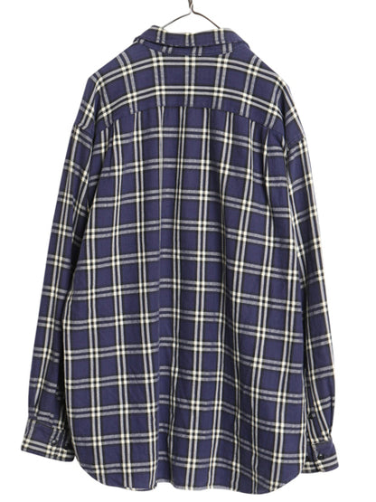 00s オールド ギャップ チェック 長袖 ヘビー フランネル シャツ メンズ XL 旧タグ ネルシャツ 長袖シャツ マルチカラー 大きいサイズ ネル