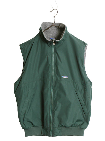 90s ★ パタゴニア シェルド シンチラ ベスト メンズ XL / 96年製 オールド ナイロン 裏 フリース 大きいサイズ 重ね着 ハンター グリーン