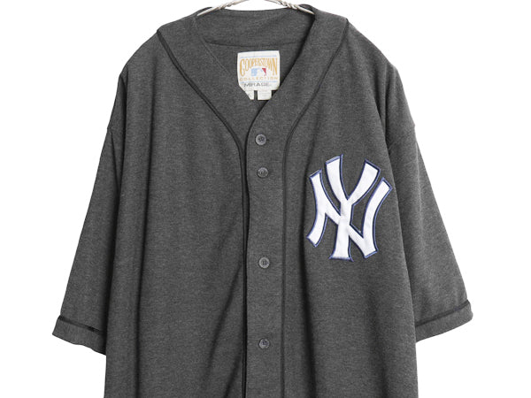 ヤンキース ベースボール シャツ メンズ XL / MLB オフィシャル ミラージュ 大リーグ ユニフォーム ゲームシャツ 半袖シャツ 大きいサイズ