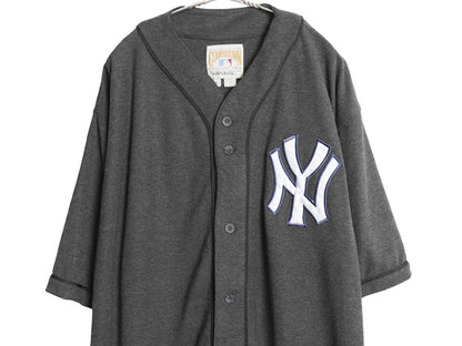 ヤンキース ベースボール シャツ メンズ XL / MLB オフィシャル ミラージュ 大リーグ ユニフォーム ゲームシャツ 半袖シャツ 大きいサイズ