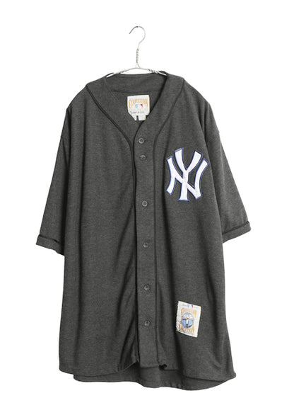 ヤンキース ベースボール シャツ メンズ XL / MLB オフィシャル ミラージュ 大リーグ ユニフォーム ゲームシャツ 半袖シャツ 大きいサイズ