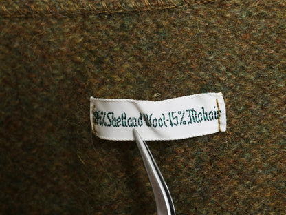 60s 70s ★ モヘア ニット カーディガン メンズ S / 古着 ヴィンテージ ウール セーター 毛足 毛長 シャギー 前開き グランジ 無地