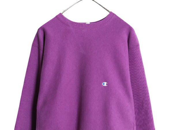 90s USA製 ★ チャンピオン リバースウィーブ スウェット メンズ XL 90年代 オールド Champion トレーナー 裏起毛 目付き 大きいサイズ 紫