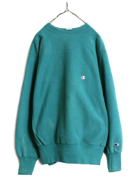 90s USA製 ★ チャンピオン リバースウィーブ スウェット メンズ XL / オールド Champion トレーナー スエット 裏起毛 目付き 大きいサイズ