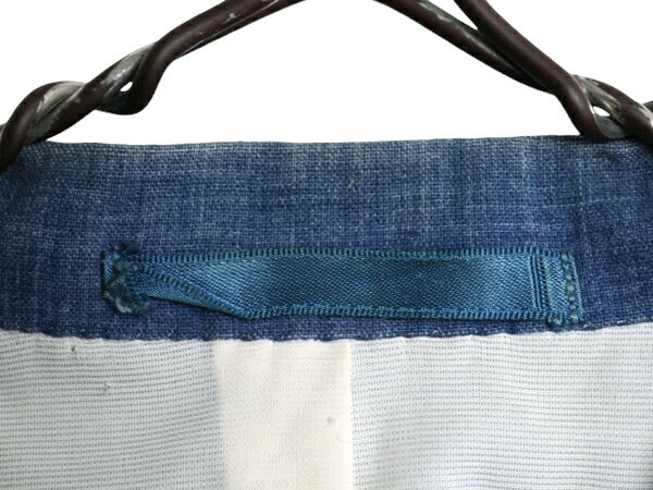 70s 80s USA製 ★ Abercrombie&Fitch シャンブレー テーラード ジャケット メンズ M 程 ヴィンテージ 黒タグ アバクロ コットン ベタシャン