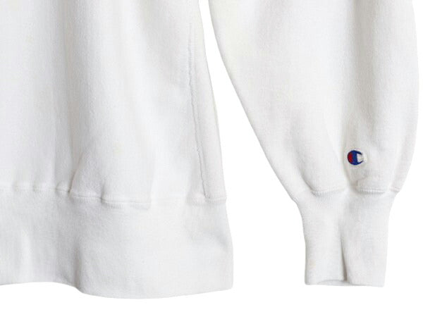 80s USA製 ★ チャンピオン リバースウィーブ スウェット メンズ M 古着 80年代 ヴィンテージ Champion トレーナー 裏起毛 目無し 無地 白