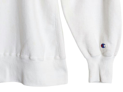 80s USA製 ★ チャンピオン リバースウィーブ スウェット メンズ M 古着 80年代 ヴィンテージ Champion トレーナー 裏起毛 目無し 無地 白