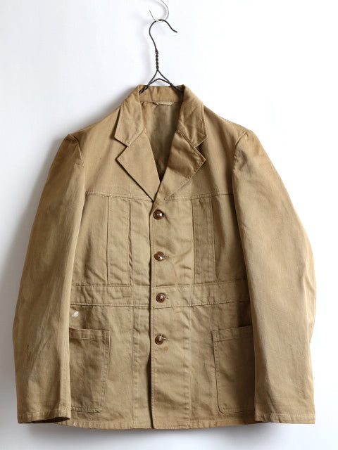 30's ★ S.APPEL&CO. コットン ワーク ジャケット ( メンズ 男性 36 S～M程 ) 30年代 ビンテージ 古着 テーラードジャケット ブレザー