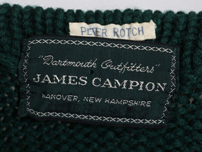 50's ★ James Campion ジェームズカンピオン ボートネック ウール 長袖 ニット セーター ( メンズ 男性 S〜M程 ) 50年代 ビンテージ 古着