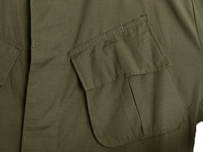 デッドストック 60s ★ 米軍実物 US ARMY 4th ジャングルファティーグ ジャケット MEDIUM LONG / ヴィンテージ ミリタリー リップストップ
