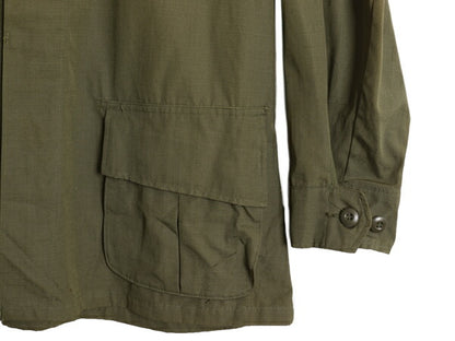 デッドストック 60s ★ 米軍実物 US ARMY 4th ジャングルファティーグ ジャケット MEDIUM LONG / ヴィンテージ ミリタリー リップストップ