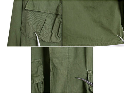 60s ★ 米軍実物 US ARMY 3rd 2nd 過渡期 ジャングルファティーグ ジャケット LARGE SHORT 程/ ヴィンテージ ミリタリー ノンリップ カーキ