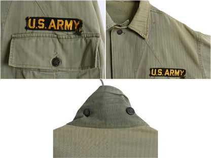 40s ★ 米軍実物 US ARMY M-43 HBT ジャケット MEDIUM / ヴィンテージ ミリタリー ユーティリティ ヘリンボーン 13スター カスタムメイド