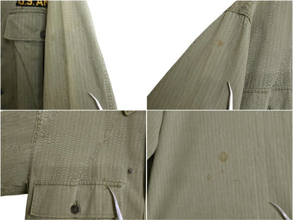 40s ★ 米軍実物 US ARMY M-43 HBT ジャケット MEDIUM / ヴィンテージ ミリタリー ユーティリティ ヘリンボーン 13スター カスタムメイド