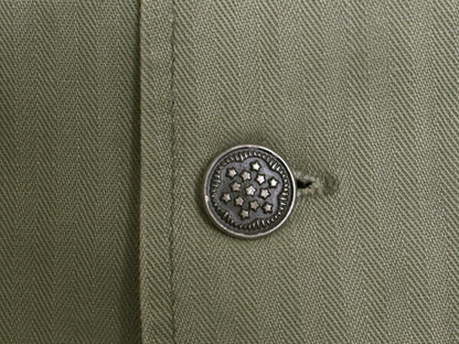 40s ★ 米軍実物 US ARMY M-43 HBT ジャケット MEDIUM / ヴィンテージ ミリタリー ユーティリティ ヘリンボーン 13スター カスタムメイド