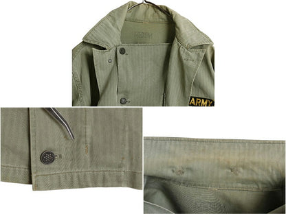 40s ★ 米軍実物 US ARMY M-43 HBT ジャケット MEDIUM / ヴィンテージ ミリタリー ユーティリティ ヘリンボーン 13スター カスタムメイド