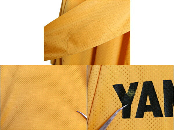70s USA製 ★ 3Dエンブレム ヤマハ ロゴ プリント モトクロス ジャージ メンズ L / ヴィンテージ 長袖 Tシャツ ロンT バイク レーシング 黄