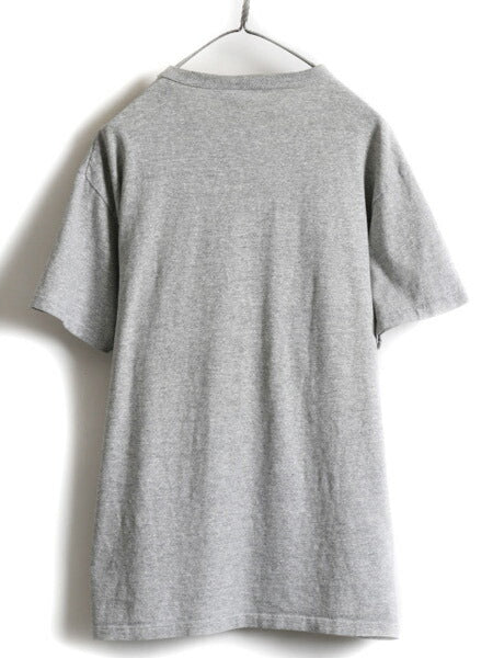 80s USA製 ★ チャンピオン x エルエルビーン 半袖 Tシャツ ( メンズ L ) 80年代 Champion LLBean ビンテージ ダブルネーム 目無し 無地 灰