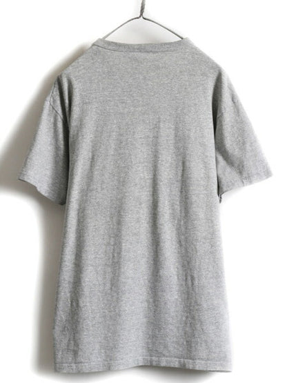 80s USA製 ★ チャンピオン x エルエルビーン 半袖 Tシャツ ( メンズ L ) 80年代 Champion LLBean ビンテージ ダブルネーム 目無し 無地 灰