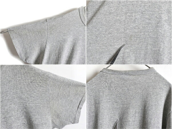 80s USA製 ★ チャンピオン x エルエルビーン 半袖 Tシャツ ( メンズ L ) 80年代 Champion LLBean ビンテージ ダブルネーム 目無し 無地 灰