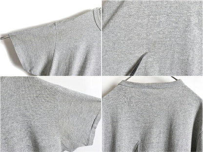 80s USA製 ★ チャンピオン x エルエルビーン 半袖 Tシャツ ( メンズ L ) 80年代 Champion LLBean ビンテージ ダブルネーム 目無し 無地 灰