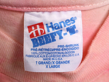 90s USA製 ★ 名画 モナリザ パロディ プリント タイダイ Tシャツ メンズ XL / 古着 90年代 オールド ダヴィンチ 企業物 ジョーク イラスト