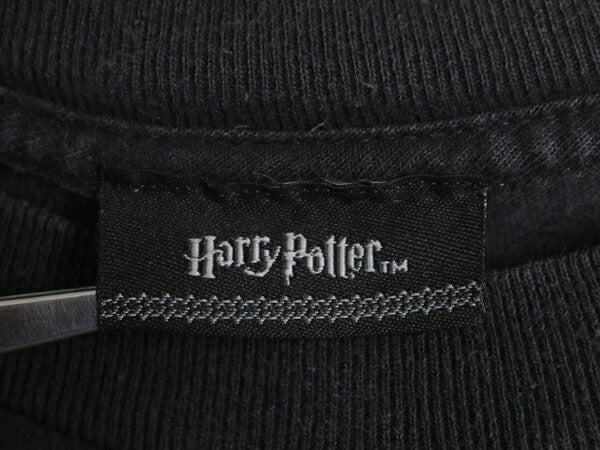 00s ★ ハリーポッター フォト イラスト プリント Tシャツ メンズ M 00年代 オールド Harry Potter ムービー 映画 オフィシャル 当時物 黒