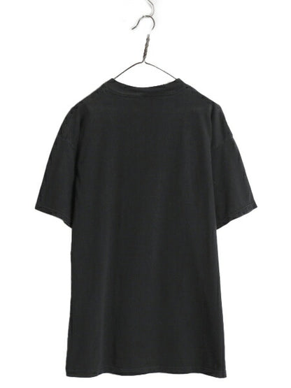 90s ★ ジュラシックパーク ロゴ プリント Tシャツ メンズ XL 古着 オールド オフィシャル 当時物 ムービー 恐竜 アート ヘビーウェイト 黒