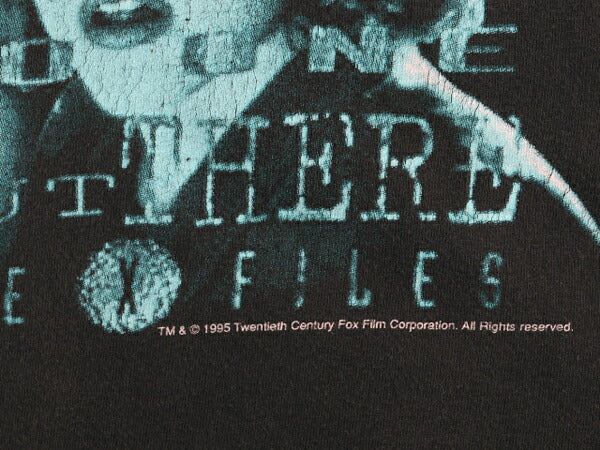 90s ★ X-FILES ドラマ イラスト プリント Tシャツ メンズ XL / オールド オフィシャル 当時物 ムービー フォト グラフィック 大きいサイズ