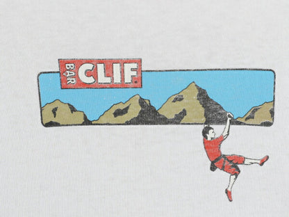 90s ★ パタゴニア 企業物 ロゴ イラスト プリント Tシャツ メンズ L 程 古着 オールド Beneficial T'S 当時物 アウトドア クライミング 白