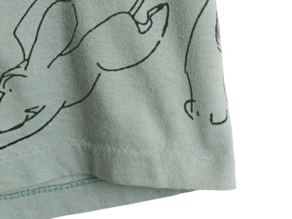 90s USA製 ★ ジェームズ サーバー ドッグ アート イラスト プリント Tシャツ メンズ L オールド アニマル 犬 コミック グラフィック 総柄