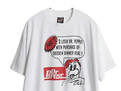 90s USA製 ★ ドクターペッパー 企業 イラスト プリント Tシャツ メンズ XL / オールド 当時物 アニマル シングルステッチ 大きいサイズ 白