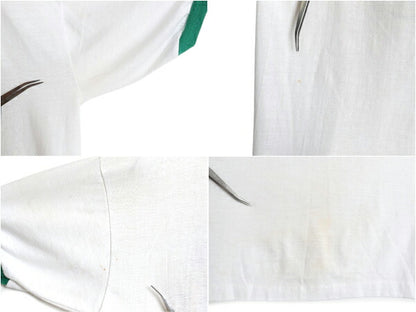 70s ★ FIST ロゴ 染込み プリント リンガー Tシャツ メンズ S / ヴィンテージ スタローン オフィシャル ムービー 当時物 シングルステッチ
