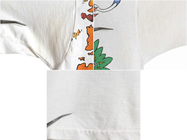 90s USA製 ★ グレイトフルデッド ツアー イラスト プリント Tシャツ メンズ L 当時物 バンド ロック ベア キャラクター リキッドブルー 白