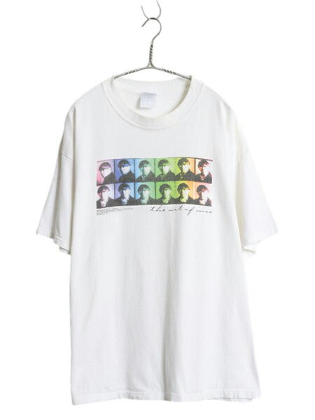 00s ★ 三ばか大将 アート イラスト プリント Tシャツ メンズ XL～ オールド 当時物 ムービー コメディ キャラクター フォト グラフィック 白