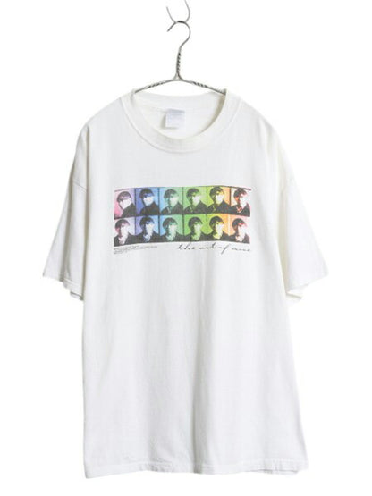 00s ★ 三ばか大将 アート イラスト プリント Tシャツ メンズ XL～ オールド 当時物 ムービー コメディ キャラクター フォト グラフィック 白