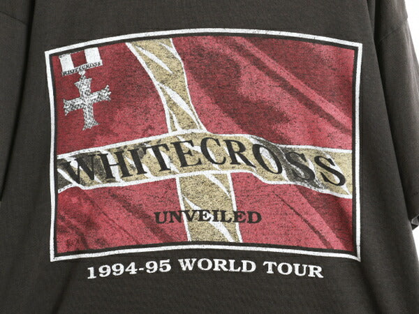 90s USA製 ★ ホワイトクロス ツアー イラスト プリント Tシャツ メンズ XL～ / オールド 当時物 バンド ロック メタル シングルステッチ 黒
