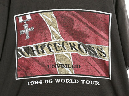 90s USA製 ★ ホワイトクロス ツアー イラスト プリント Tシャツ メンズ XL～ / オールド 当時物 バンド ロック メタル シングルステッチ 黒