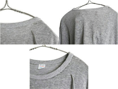 80s USA製 ★ チャンピオン 染込み カレッジ プリント 半袖 Tシャツ メンズ XL～ 小さめ L 程/ 古着 ヴィンテージ 88 12 バータグ 霜降り 灰