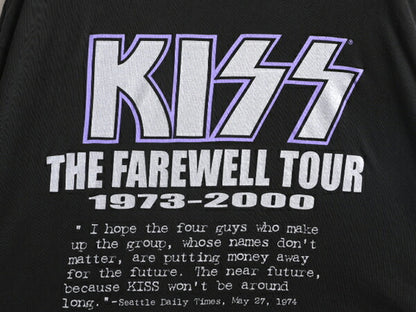 00s ★ キッス ツアー プリント Tシャツ メンズ XXL / 古着 00年代 オールド KISS オフィシャル 当時物 バンド ロック 大きいサイズ 2XL 黒