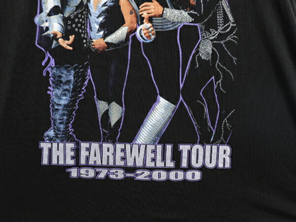 00s ★ キッス ツアー プリント Tシャツ メンズ XXL / 古着 00年代 オールド KISS オフィシャル 当時物 バンド ロック 大きいサイズ 2XL 黒