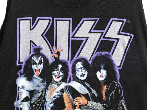 00s ★ キッス ツアー プリント Tシャツ メンズ XXL / 古着 00年代 オールド KISS オフィシャル 当時物 バンド ロック 大きいサイズ 2XL 黒