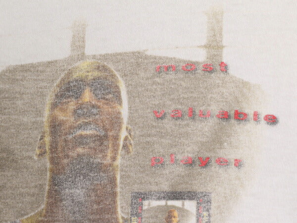 90s USA製 ★ ナイキ マイケル ジョーダン プリント Tシャツ メンズ L 90年代 NIKE オフィシャル JORDAN 当時物 NBA バスケ スウッシュ 白