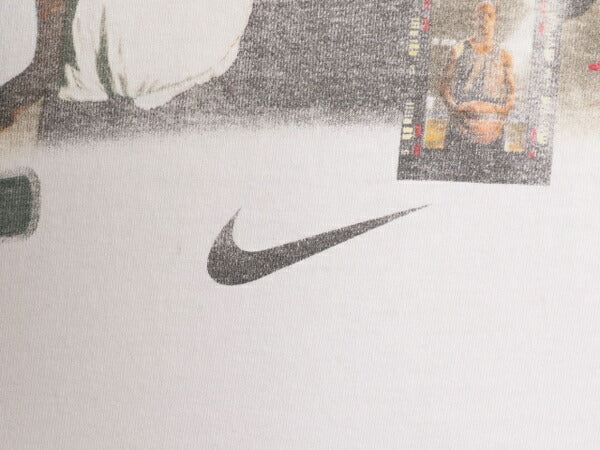 90s USA製 ★ ナイキ マイケル ジョーダン プリント Tシャツ メンズ L 90年代 NIKE オフィシャル JORDAN 当時物 NBA バスケ スウッシュ 白