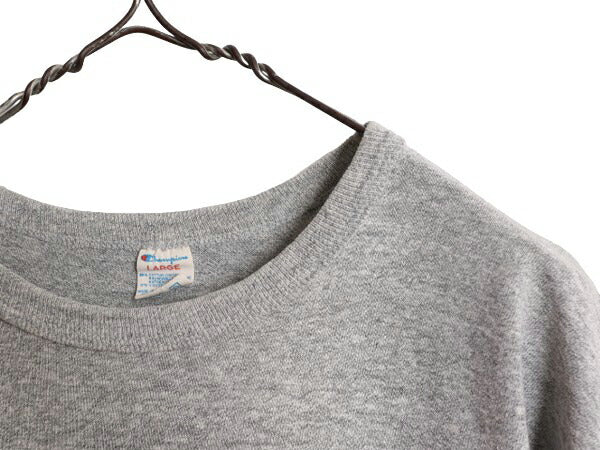 80s USA製 ★ チャンピオン オハイオ 3段 染込み カレッジ プリント Tシャツ メンズ L 80年代 ヴィンテージ Champion 88 12 トリコタグ 灰